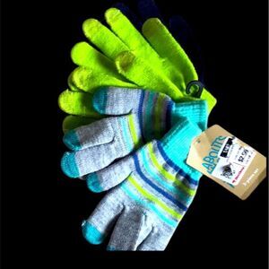 Two pairs of kids gloves